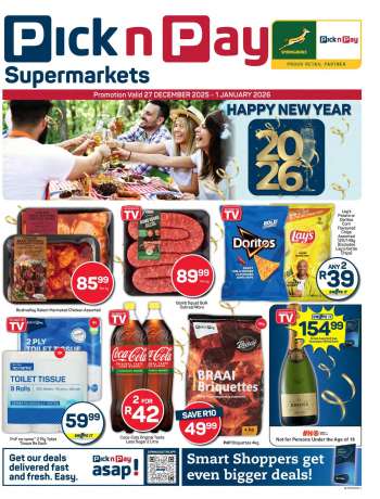 Pick n Pay catalogue  - 27/12/2025 - 01/01/2026.