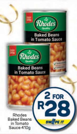 Rhodes Baked Beans in Tomato Sauce 410g