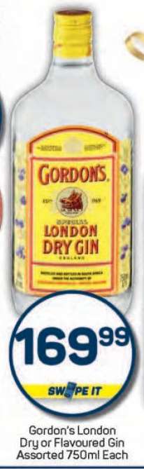 Gordon's London Dry or Flavoured Gin