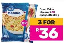 Great Value Macaroni OR Spaghetti