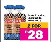 Sasko Premium Sliced White Bread 700 g