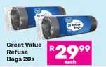 Great Value Refuse Bags-20s