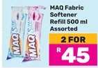MAQ Fabric Softener Refill 500 ml Assorted