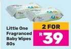 Little One Fragranced Baby Wipes-80s