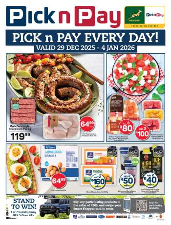 Pick n Pay catalogue  - 29/12/2025 - 04/01/2026.