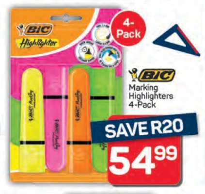 BIC Marking Highlighters 4-Pack