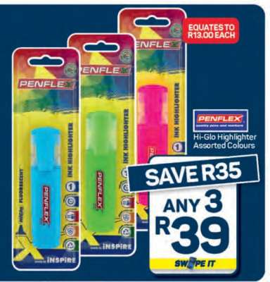 Hi-Glo Highlighter Assorted Colours