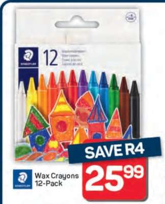 Wax Crayons 12-Pack