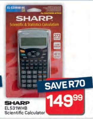 SHARP EL531WHB Scientific Calculator
