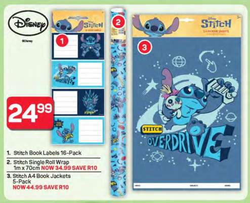 Stitch A4 Book Jackets 5-Pack