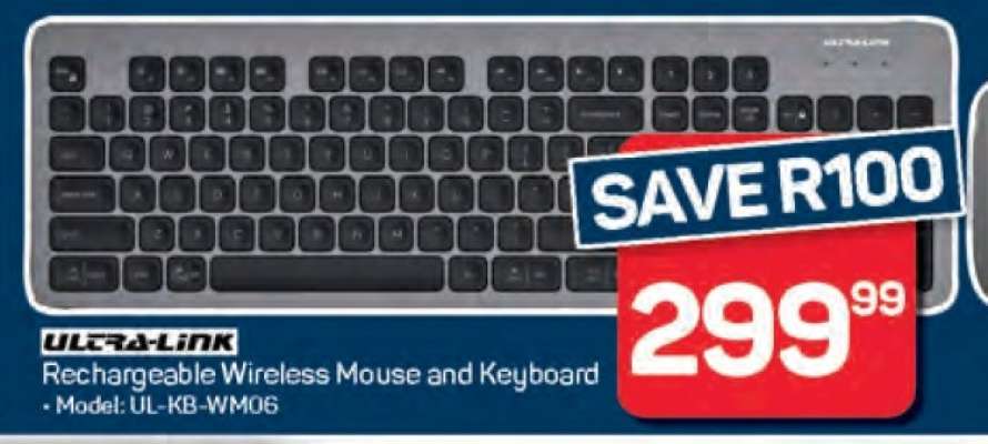 Rechargeable Wireless Mouse and Keyboard