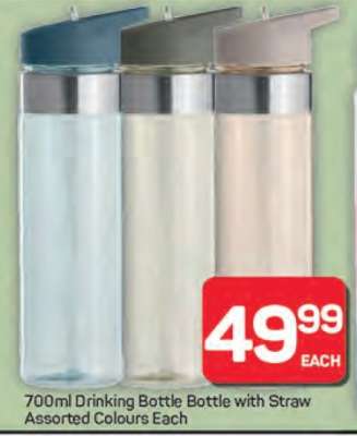 700ml Drinking Bottle Bottle with Straw