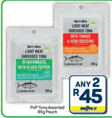 PnP Tuna Assorted 85g Pouch