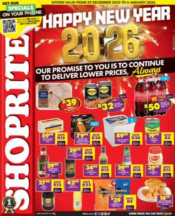 Shoprite catalogue  - 29/12/2025 - 04/01/2026.
