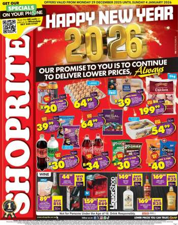 Shoprite catalogue  - 29/12/2025 - 04/01/2026.