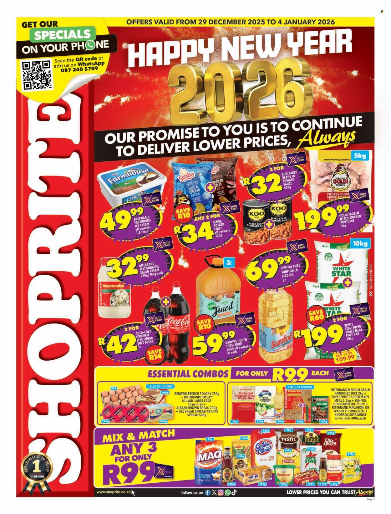 Shoprite specials - 29/12/2025 - 04/01/2026. Page 1