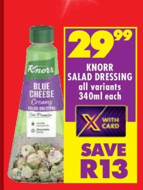 KNORR SALAD DRESSING all variants 340ml each