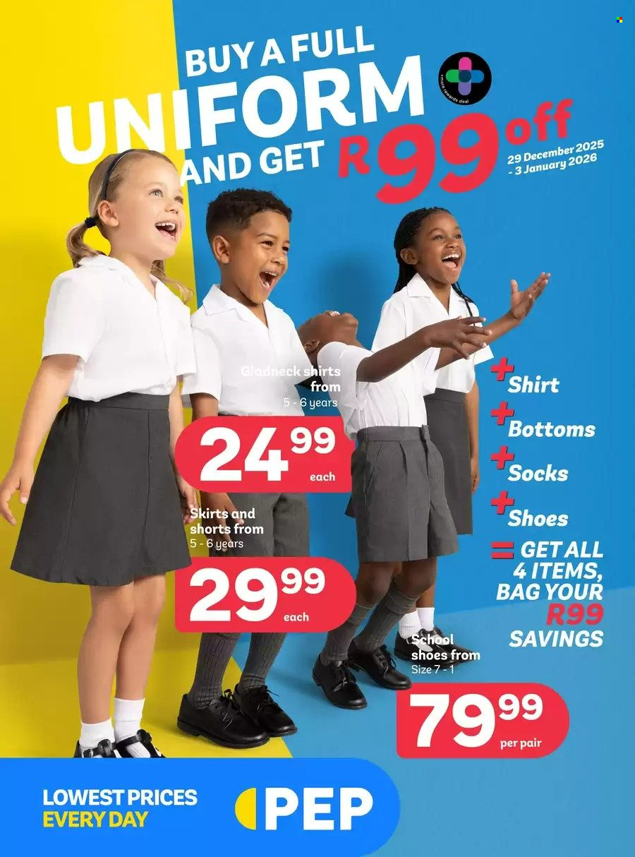 PEP Stores specials - 29/12/2025 - 03/01/2026. Page 1