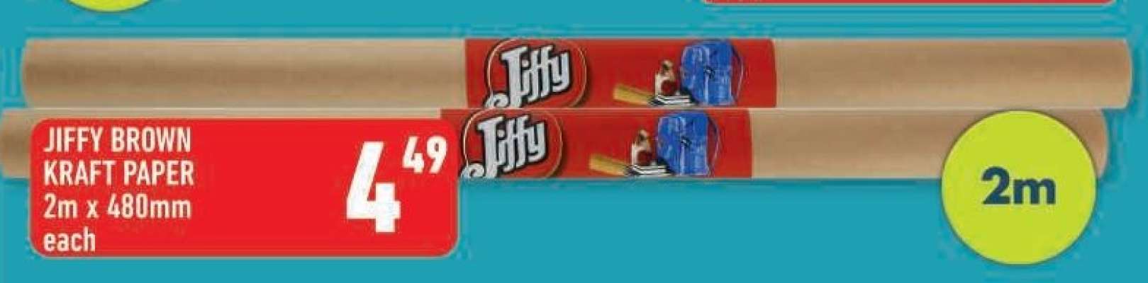 JIFFY BROWN KRAFT PAPER