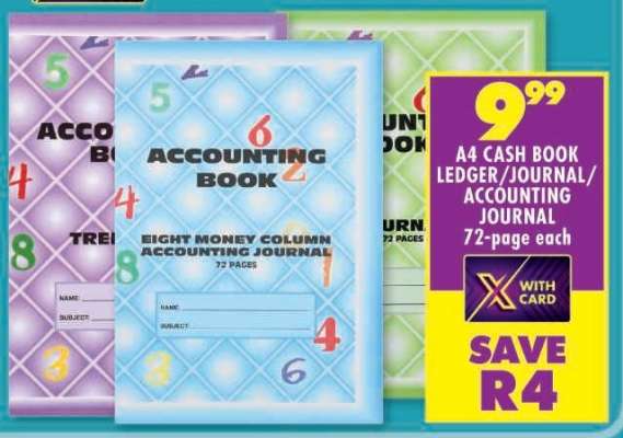 A4 CASH BOOK LEDGER/JOURNAL/ACCOUNTING JOURNAL