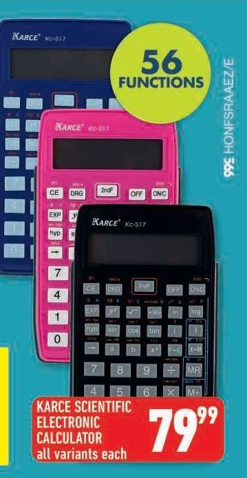 KARCE SCIENTIFIC ELECTRONIC CALCULATOR