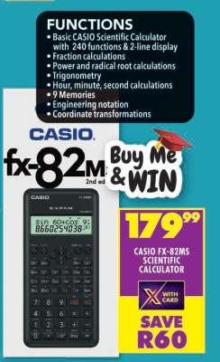 CASIO FX-82MS SCIENTIFIC CALCULATOR