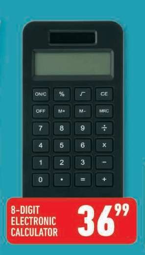 8-DIGIT ELECTRONIC CALCULATOR