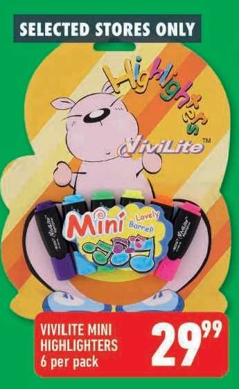 VIVILITE MINI HIGHLIGHTERS