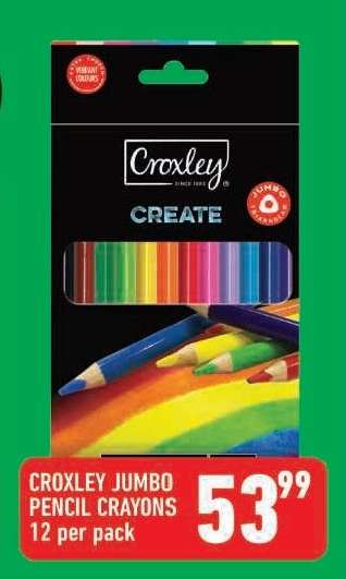 Croxley Jumbo Pencil Crayons