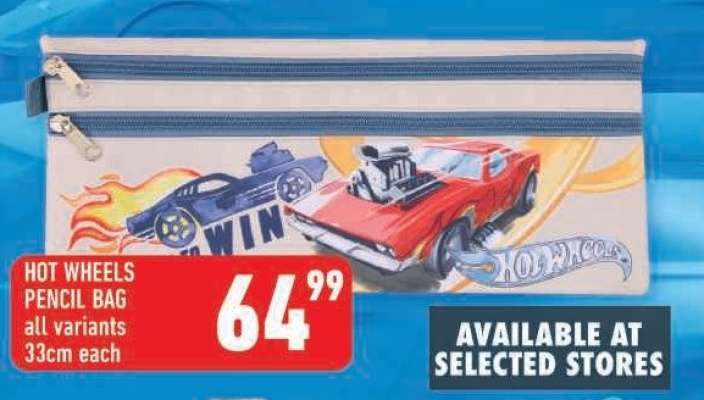 HOT WHEELS PENCIL BAG