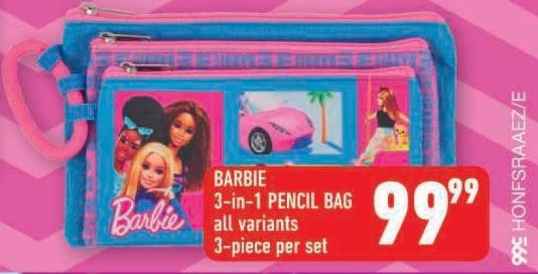 BARBIE 3-in-1 PENCIL BAG