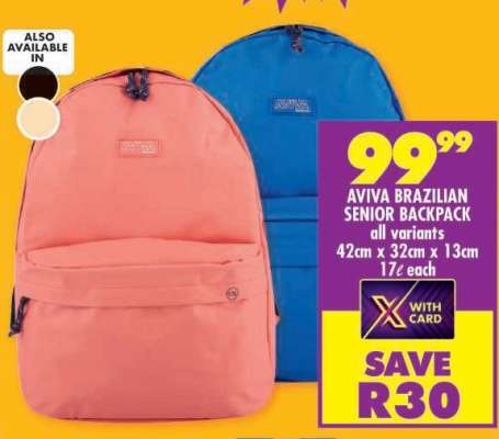 AVIVA BRAZILIAN SENIOR BACKPACK