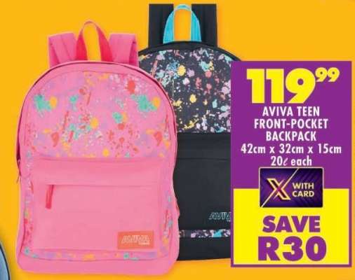 AVIVA TEEN FRONT-POCKET BACKPACK