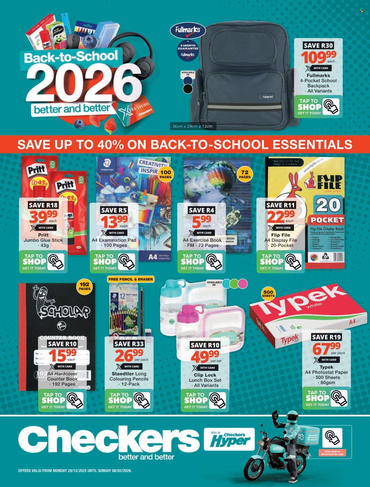 Checkers specials - 29/12/2025 - 08/02/2026. Page 1
