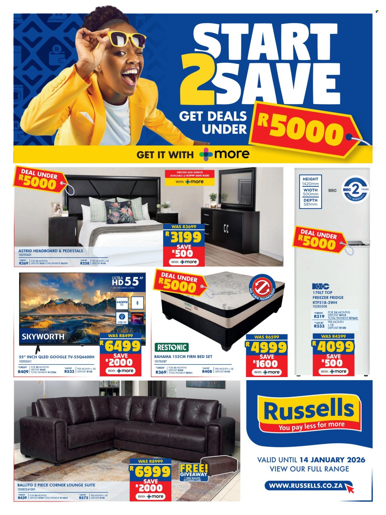 Russells specials - 29/12/2025 - 14/01/2026. Page 1