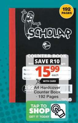 A4 Hardcover Counter Book