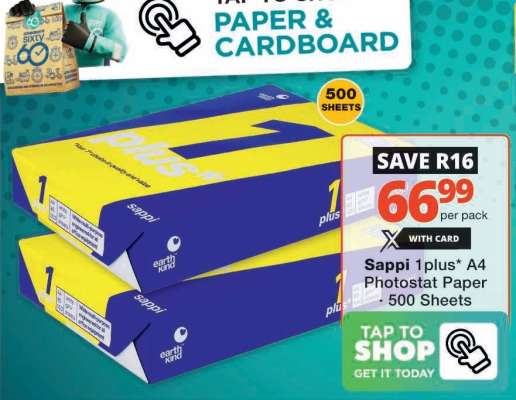 Sappi 1 plus* A4 Photostat Paper