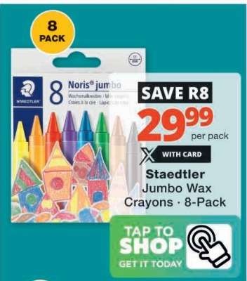 Staedtler Jumbo Wax Crayons · 8-Pack