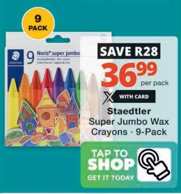 Staedtler Super Jumbo Wax Crayons · 9-Pack