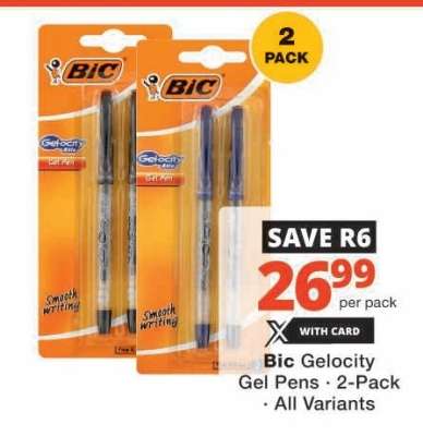 Bic Gelocity Gel Pens 2-Pack