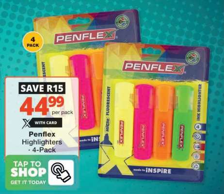 Penflex Highlighters - 4-Pack