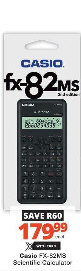 CASIO FX-82MS SCIENTIFIC CALCULATOR