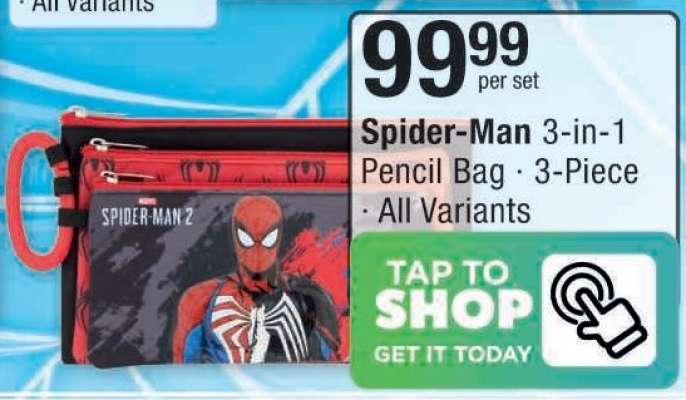 SPIDER-MAN 3-in-1 PENCIL BAG