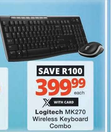 Logitech MK270 Wireless Keyboard Combo