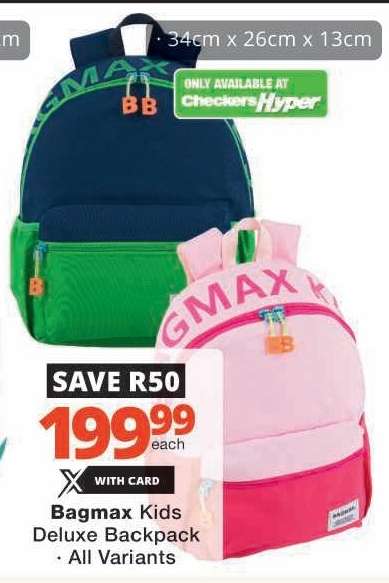 Bagmax Kids Deluxe Backpack