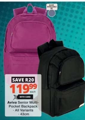 Aviva Senior Multi-Pocket Backpack