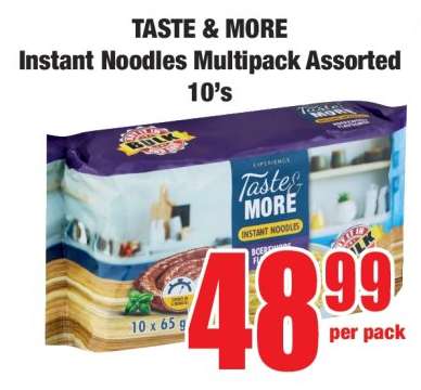 TASTE & MORE Instant Noodles Multipack Assorted 10's