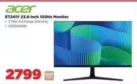 Acer ET241Y 23.8-inch 100Hz Monitor