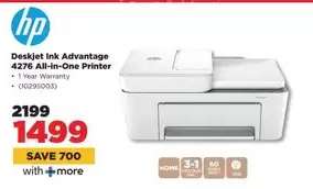 HP Deskjet Ink Advantage 4276 All In One Printer