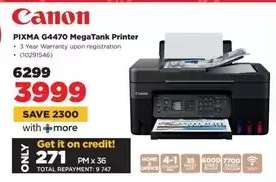 Canon PIXMA G4470 MegaTank Printer